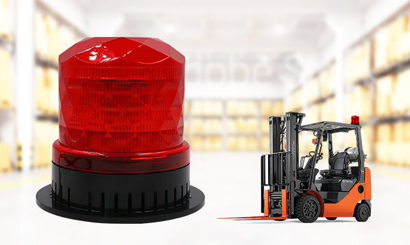 Forklift warning light voice customization