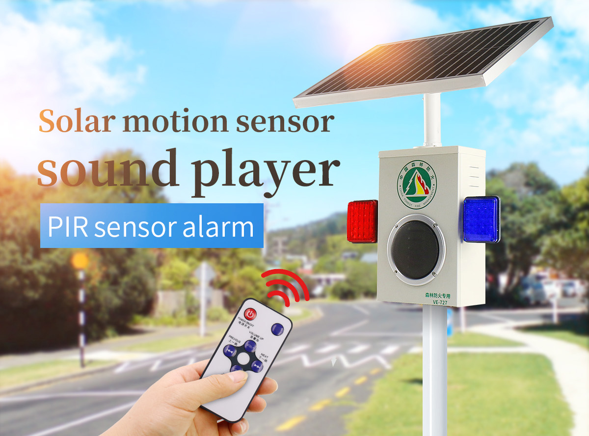 Motion activated audible alarm